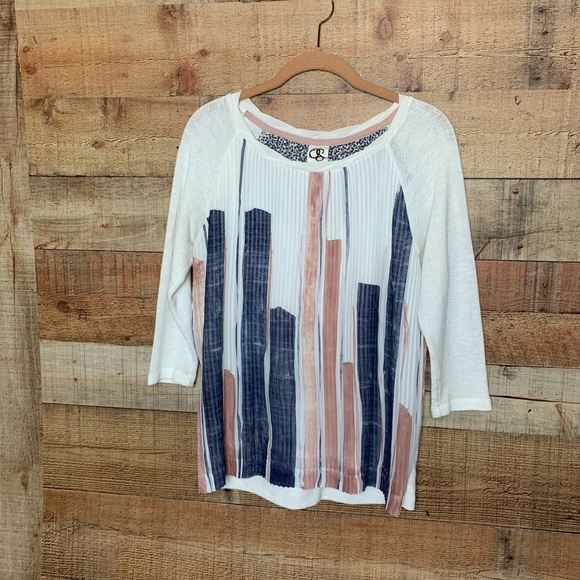 Anthropologie Sweaters - Anthropologie Multicolored Quarter Sleeve Sweater